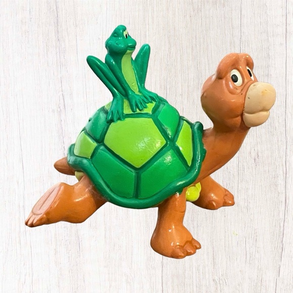 Tyco Other - Tyco Swan Princess Lake Jean Bob Frog Speed Turtle Figure Cake Topper Toy 1994